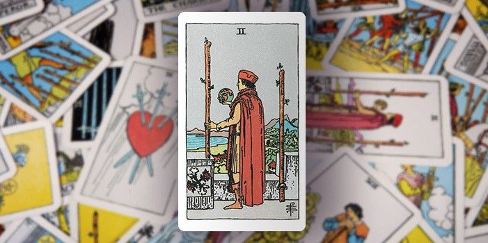 Tarot - Zwei der Stäbe